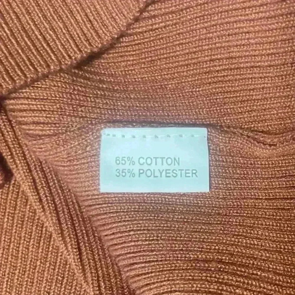 MY GIRL Cutout Knit Midi Dress-Halter, Backless, Rust Brown - Sexy Summer Dress - Picture 13 of 13